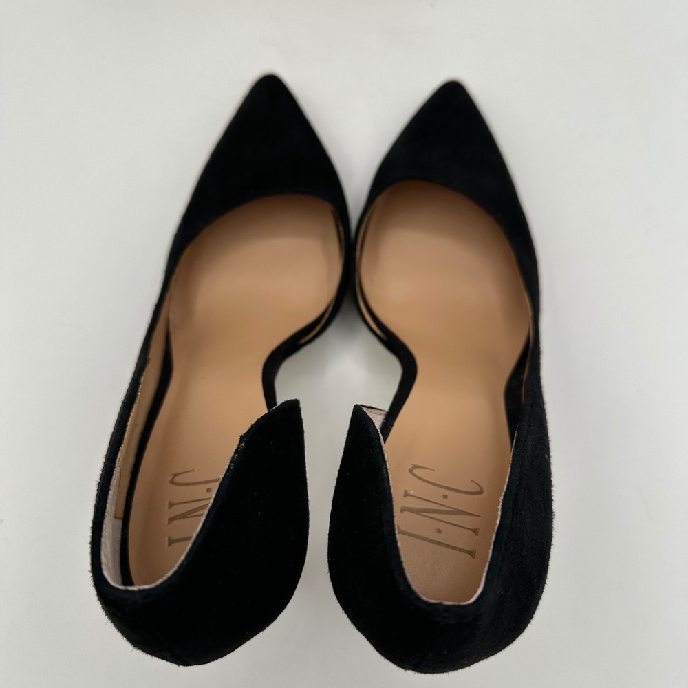 INC INTERNATIONAL CONCEPTS Black Suede D'Orsay Kenjay Pointed Toe Pumps 7 - Picture 4 of 12
